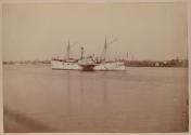 Gunboat USS Santiago de Cuba at Hampton Roads