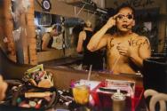 [TILT nightclub, Drag performer, Samantha Vega, prepares backstage]