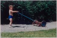 Boy with Pushmower