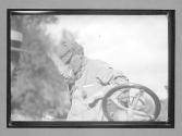[close-up of auto racer]