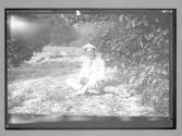 [portrait of man in garden]