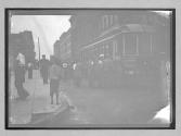 [trolley car in town]