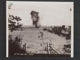 [Mine being exploded by TNT charge during maneuvers in England.]