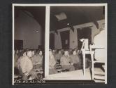 [A group of infantry officers attending their weekly class on logistics. 5th Inf Div., Newcastle, County Down, No. Ireland.]