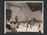 [Maj Gen S. Leroy Irwin, Washington, D.C., conducts his weekly class in logistics for officers of his unit.  5th Inf Div., Newcastle, County Down, No. Ireland.]