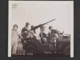 [A 50 cal. machine gun mounted on a jeep.  5th Inf Div, St. John's Point, County Down, No. Ireland.]