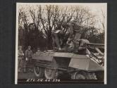 [Gas school in Northern Ireland. Demonstrationing the First Echelon decontamination of a vehicle which has just gone through a gas attack.  5th Inf Div, Seaforde, Co. Down. No. Ire.]