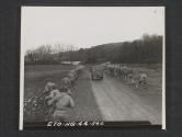 [Gas school in Northern Ireland. Students being sprayed, simulating an air spray. 5th Inf Div, Seaforde, Co. Down. No. Ire.]