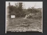 [Gas school in Northern Ireland. View showing what happens when chloride of lime is placed on mustard gas area without being mixed with water. 5th Inf Div, Seaforde, Co. Down. No. Ire. ]