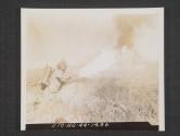 [Flame thrower from an Engr. assault team in action during an exercise.  7th Engr. BN., 5th Inf. Div., near Dundrum Co. Down Northern Ireland. ]