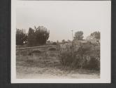 [Germans blew up this bridge over the Sartle River in their retreat near Cherre.]