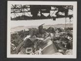 [Wrecked German and American planes that were hauled in by the Germans when they were in possession of the Angers airport, France.]