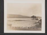 [A view of the Moselle River in France, which overflowed its banks in the worst flood in thirty years. This scene is at Pont-A-Mousson, France.]