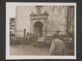 [Men of 5th Infantry Division enter shell blasted Church in Berdorf, Luxembourg.  10th Inf Regt 5th Inf Div]