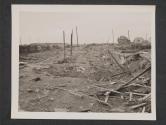 [Bomb-wrecked railway yards at newly captured Bitburg, Germany, occupied by 5th Infantry Division of 3rd U.S. Army.   5th Inf. Div TUSA]