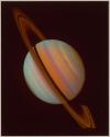 False-Color View of Saturn and Its Rings