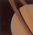 Saturn With Tethys and Dione