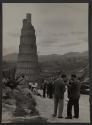[Tourists at Mexican ruins]