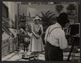 [Mrs. Sadie Thompson having her picture taken at the Shrine of Guadalupe]