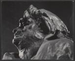 Balzac, copy of statue of Rodin on metro train line Varenne.