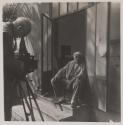 Braque being photographed by Strand