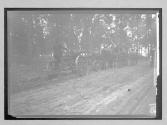 [prison laborers working on country road]