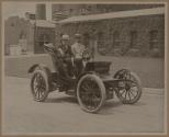 [Thomas Edison and Colonel Edwin W. Bailey in Bailey Electric automobile]