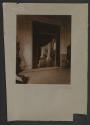 [Interior with suits of armor, Harbor Hill, Long Island]