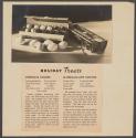 [Two cartons of eggs and Holiday Treats recipes]
