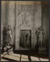 [Two suits of armor flanking door, Harbor Hill, Long Island]