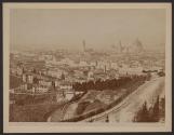 Firenze, Panorama della citta visto da San Miniato al Monte \ Firenze, Panorama coi ponti, vecchio, S. Trinita, Carraia, e di ferro alle cascine