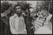 [Gay pride event in Washington Square Park]
