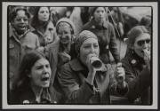 [Women yelling during abortion protest, New York, New York]
