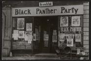 Store front headquarters of Black Panther Party
