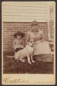 [Lotta Caldwell, Olive Ann Jacques Caldwell and dog]
