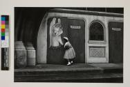[Girl outside church]