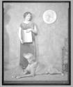 [Helen Keller with large dog]
