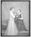 [Helen Keller, her teacher Anne Sullivan Macy at the time of their Vaudeville performances]