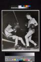 [Boxing (photograph taken with electronic flash)]