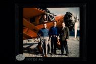 [Walter Clark, Bradford Washburn, and G Dallas Hanna with Merritt Kirkpatrick in cockpit at Mount McKinley]