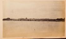 Effects of the Gale, on news[?] Thacker Spinks, and houses on Government Place \ Opposite the Bank, Steamer Rangoon