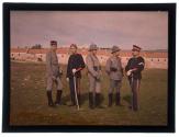 [Military group of 5 men, outdoors]