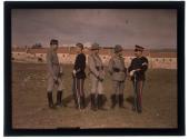 [Military group of 5 men, outdoors]