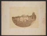 [View of church graveyard]