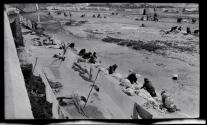 [Mexico, women doing laundry by river]