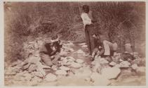 [Surveyor's bathing in creek]