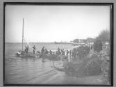 [Fishermen at shore, Gloucester City, New Jersey]