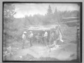 Cooking camp at Grand Falls, 1885