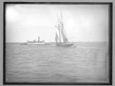 [Staten Island ferryboat "Middletown" and a sailboat]