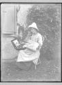 Woman with art materials, Artistic Sweets, 1886